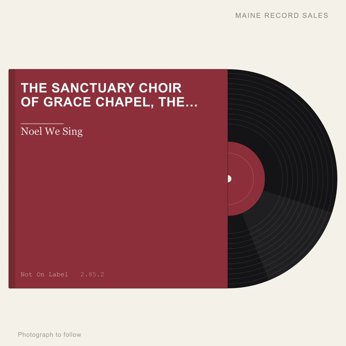 The Sanctuary Choir Of Grace Chapel, The Chorale Of Grace Chapel, The Orchestra Of Grace Chapel - Noel We Sing (placeholder, photograph to follow)