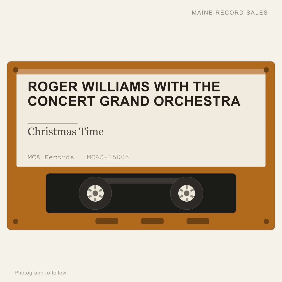 Roger Williams With The Concert Grand Orchestra - Christmas Time (placeholder, photograph to follow)