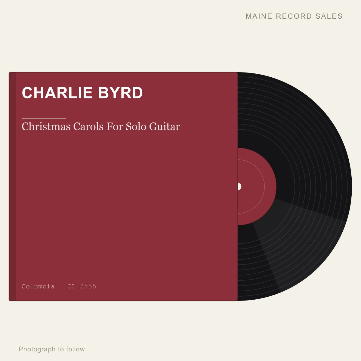 Charlie Byrd - Christmas Carols For Solo Guitar (placeholder, photograph to follow)