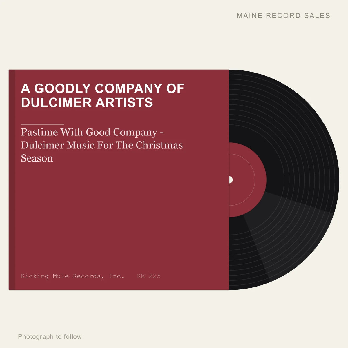 A Goodly Company Of Dulcimer Artists - Pastime With Good Company - Dulcimer Music For The Christmas Season (placeholder, photograph to follow)