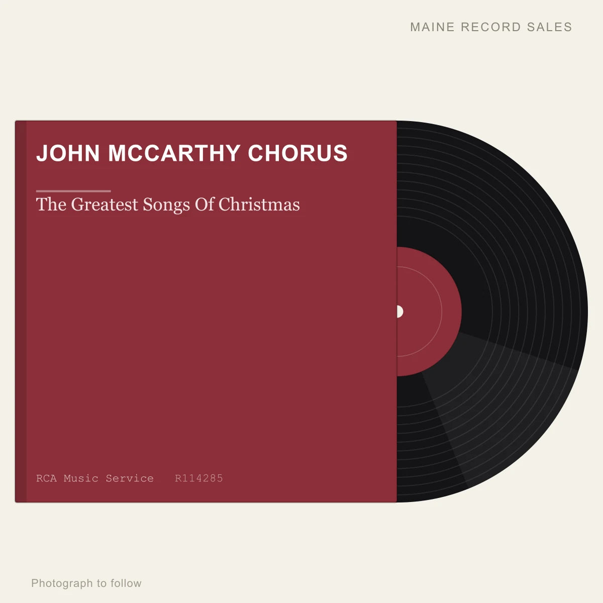 John McCarthy Chorus - The Greatest Songs Of Christmas (placeholder, photograph to follow)