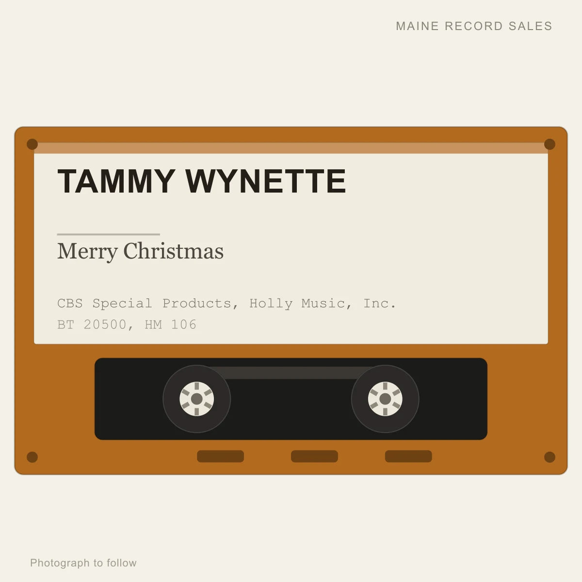 Tammy Wynette - Merry Christmas (placeholder, photograph to follow)