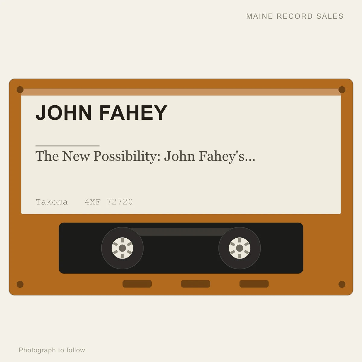 John Fahey - The New Possibility: John Fahey's Guitar Soli Christmas Album (placeholder, photograph to follow)