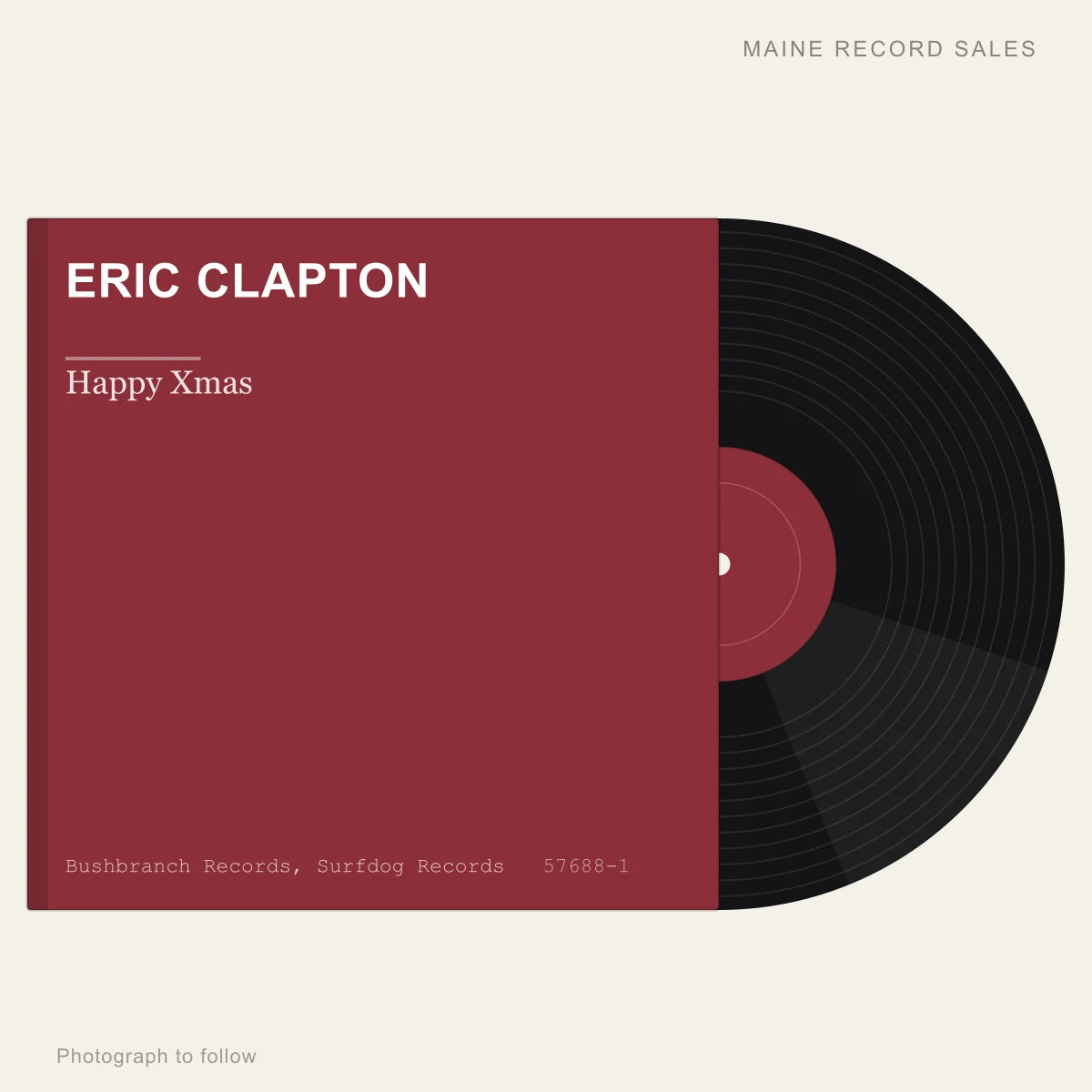 Eric Clapton - Happy Xmas (placeholder, photograph to follow)