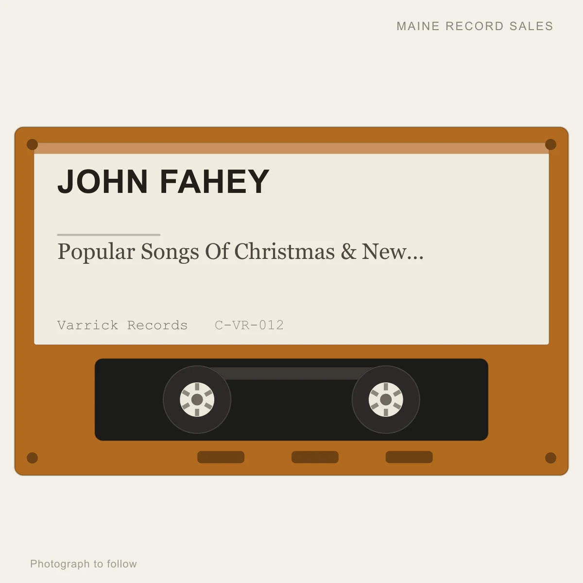John Fahey - Popular Songs Of Christmas & New Year's (placeholder, photograph to follow)