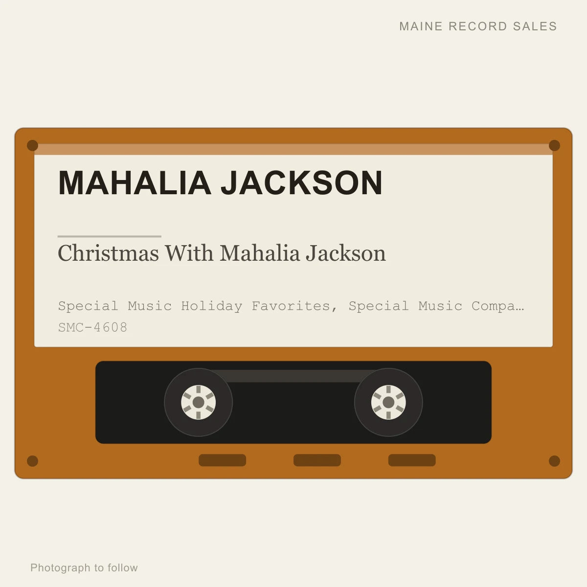 Mahalia Jackson - Christmas With Mahalia Jackson (placeholder, photograph to follow)