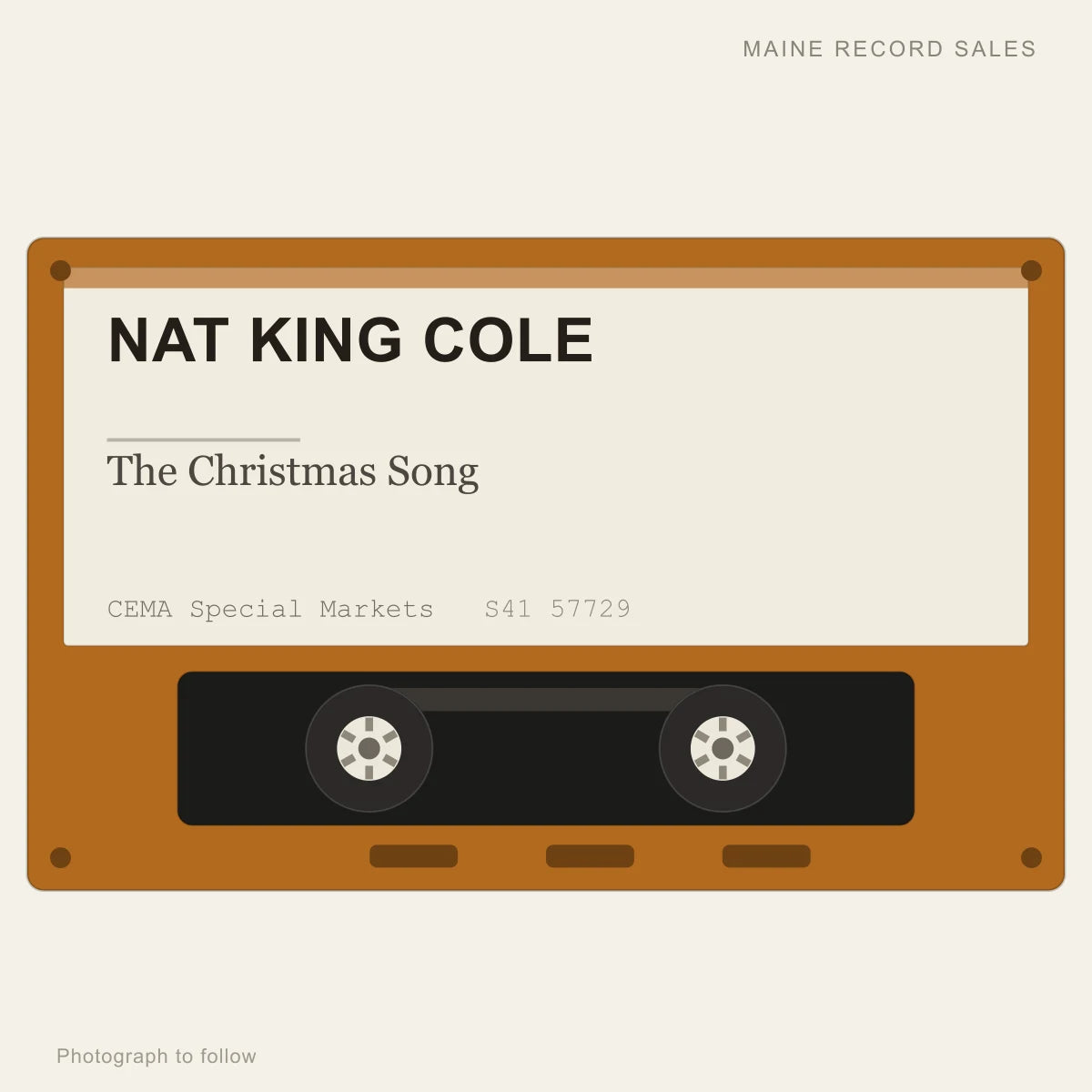 Nat King Cole - The Christmas Song (placeholder, photograph to follow)