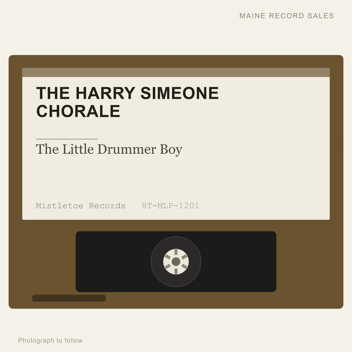 The Harry Simeone Chorale - The Little Drummer Boy (placeholder, photograph to follow)