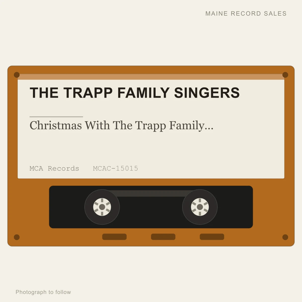 The Trapp Family Singers - Christmas With The Trapp Family Singers (placeholder, photograph to follow)