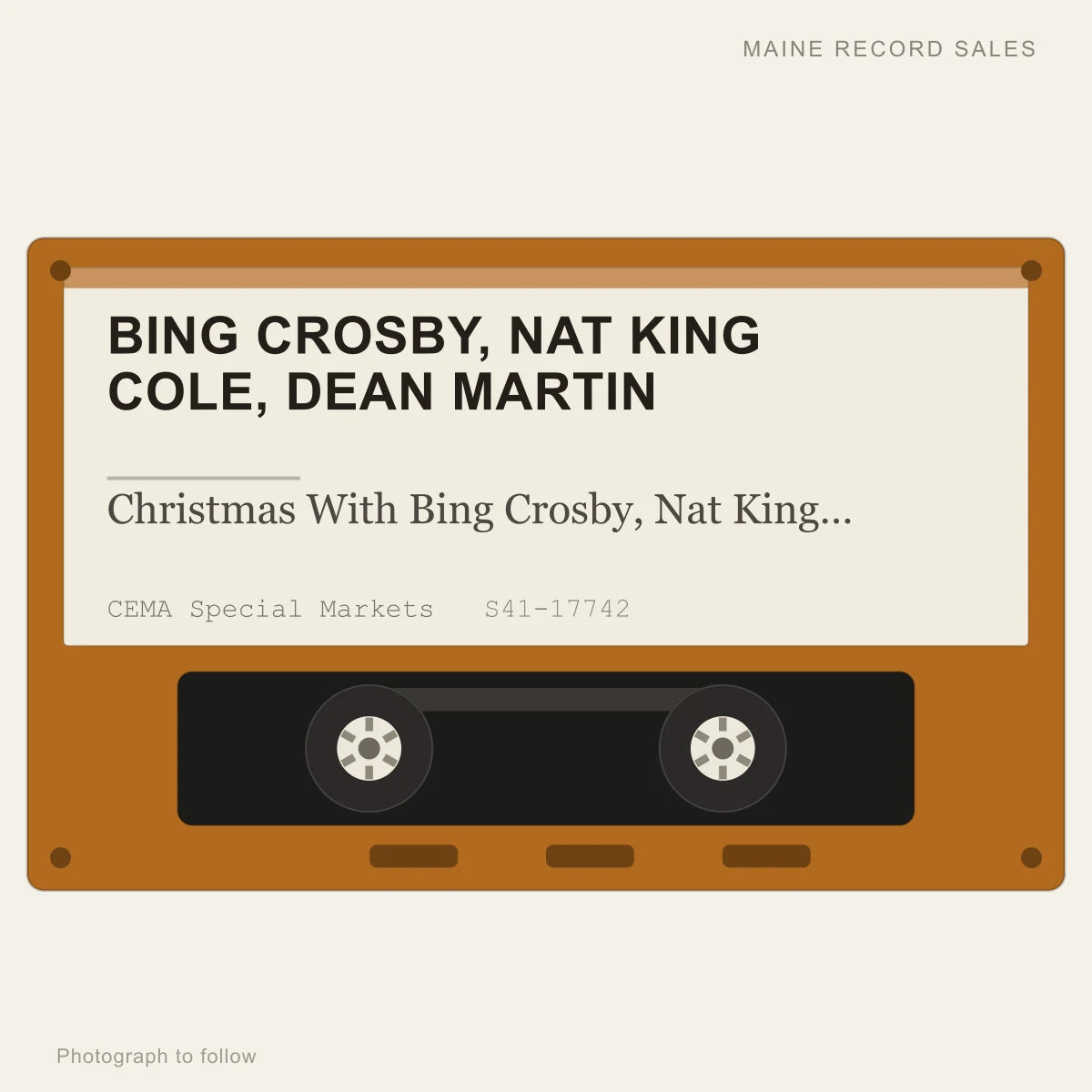 Bing Crosby, Nat King Cole, Dean Martin - Christmas With Bing Crosby, Nat King Cole And Dean Martin (placeholder, photograph to follow)