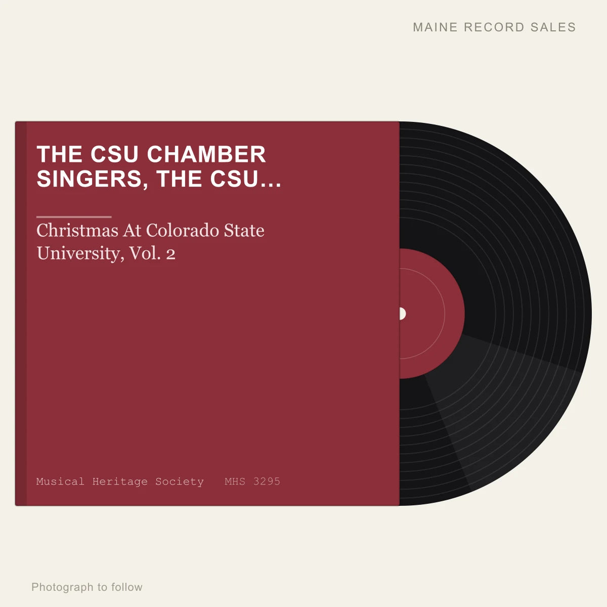 The CSU Chamber Singers, The CSU Brass Choir - Christmas At Colorado State University, Vol. 2 (placeholder, photograph to follow)