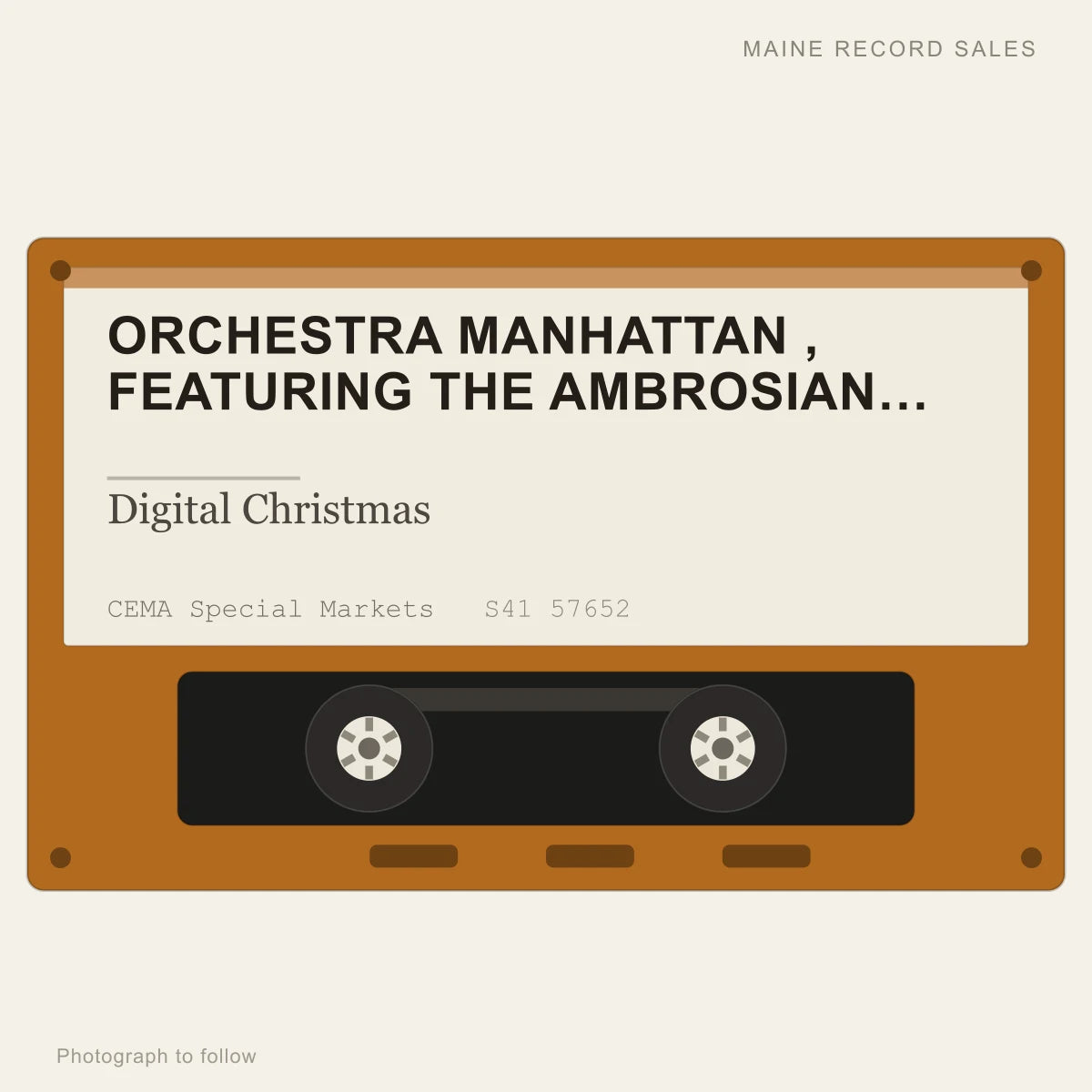 Orchestra Manhattan , Featuring The Ambrosian Singers - Digital Christmas (placeholder, photograph to follow)