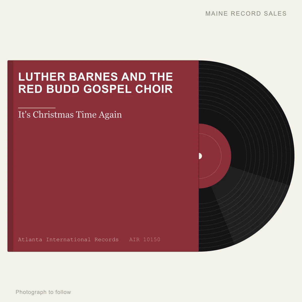 Luther Barnes And The Red Budd Gospel Choir - It's Christmas Time Again (placeholder, photograph to follow)