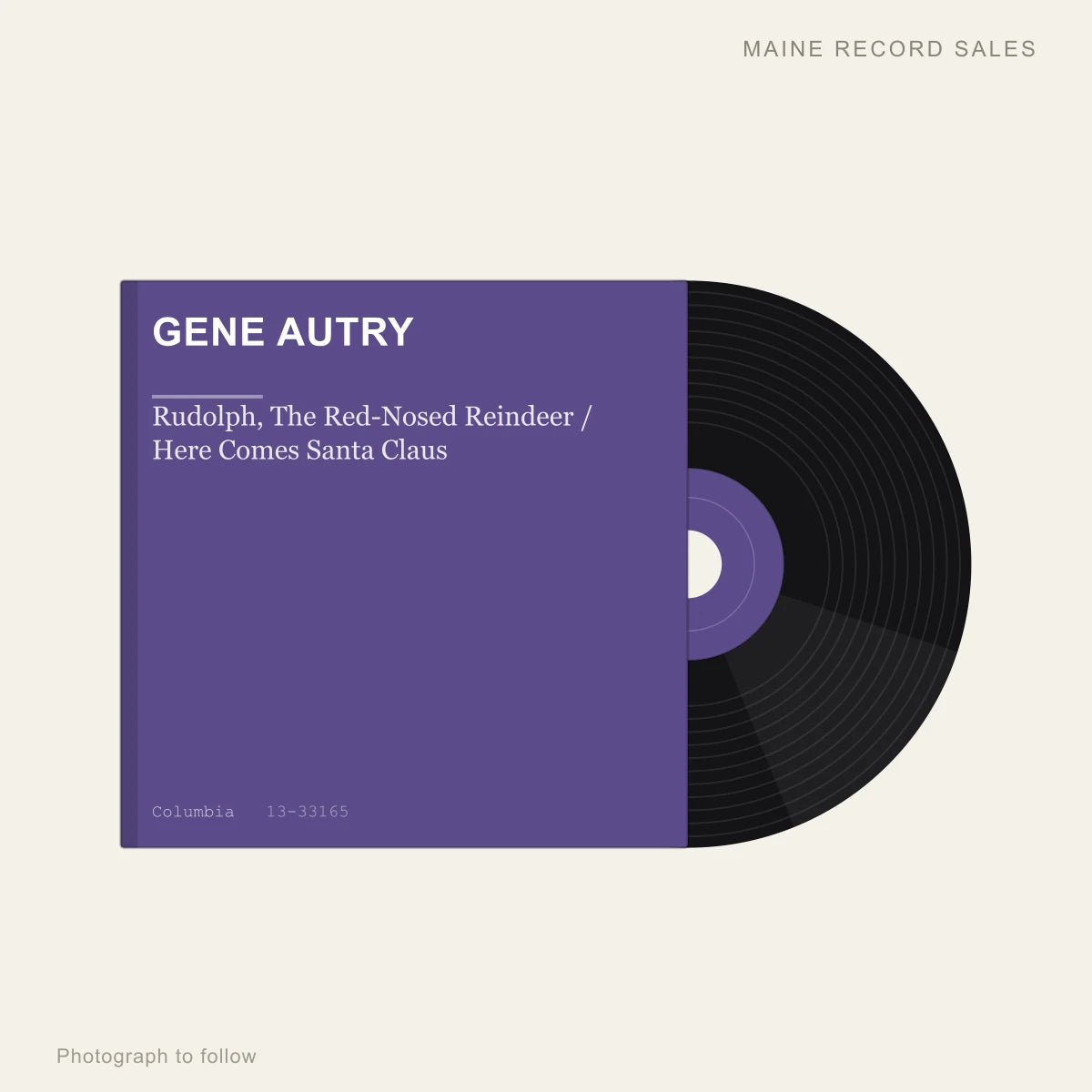 Gene Autry - Rudolph, The Red-Nosed Reindeer / Here Comes Santa Claus (placeholder, photograph to follow)