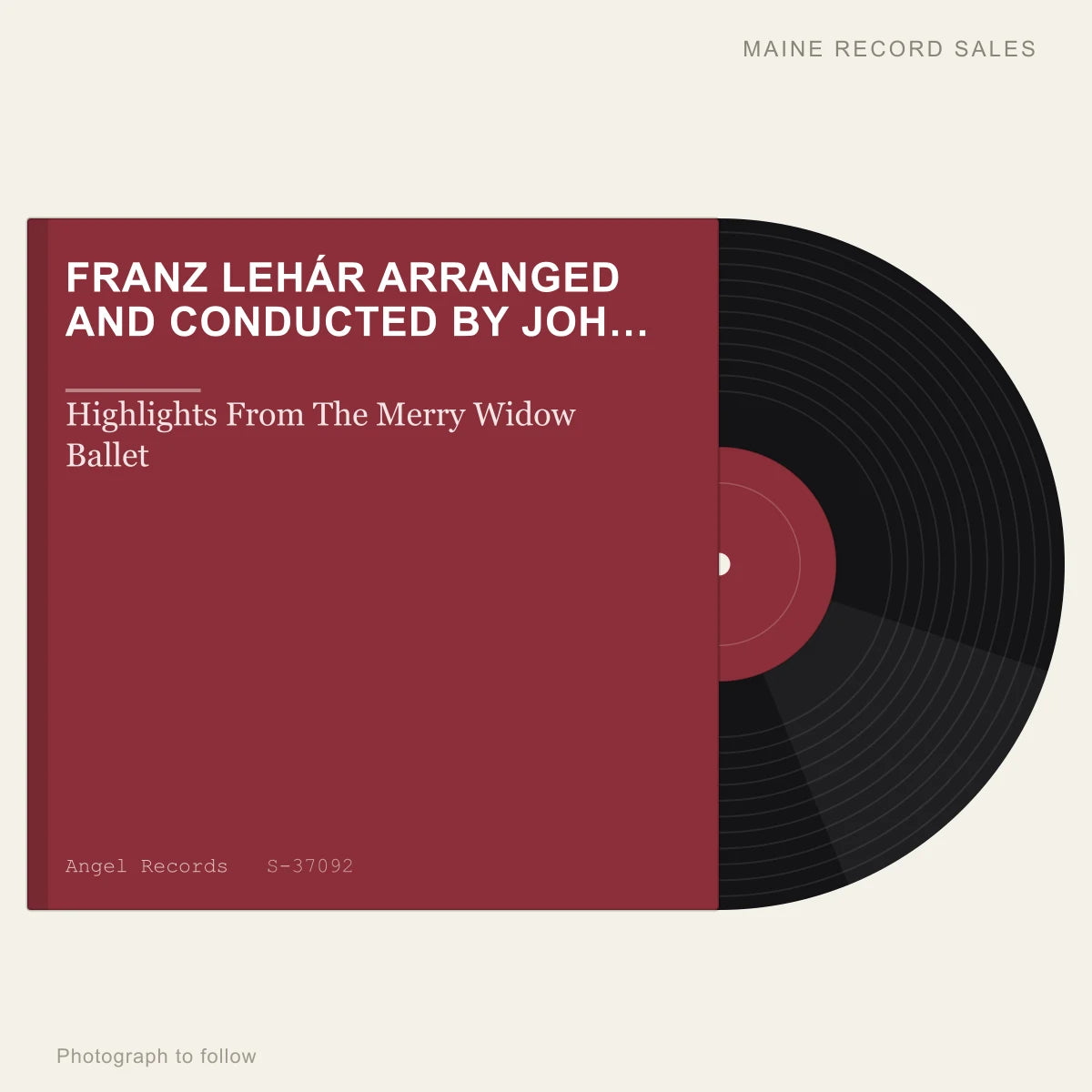 Franz Lehár Arranged And Conducted By John Lanchbery, Adelaide Symphony Orchestra & Adelaide Singers - Highlights From T (placeholder, photograph to follow)